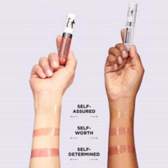 $4.99 SHIPPING! NWT iT Cosmetics Confidence in a Serum Gloss in Self Determined - Picture 7 of 7